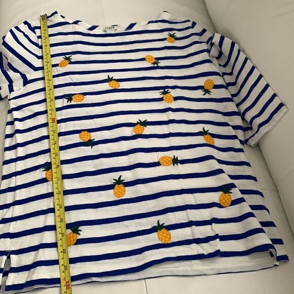 J. Crew Cotton Embroidered Women’s Top Size L - Picture 6 of 8